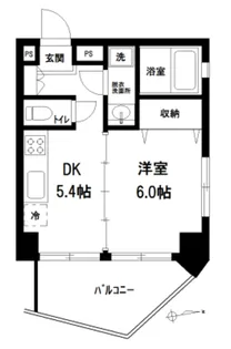 東京都豊島区千早1【マンション】の間取り