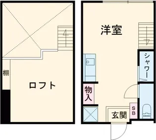 フラット芦花公園【1階】の間取り