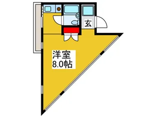 SAWASAKI APARTMENT【3階】の間取り