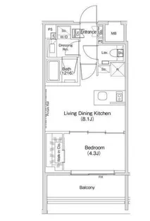 東京都目黒区青葉台3【マンション】の間取り