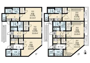 ラフィーネ保土ヶ谷【2階】の間取り
