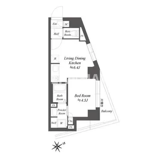 ブランシエスタ品川大井町パークエッジ【3階】の間取り