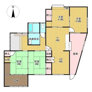 福岡県久留米市安武町住吉【一戸建】の間取り