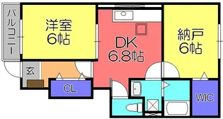 グリシーヌアビテ【1階】の間取り