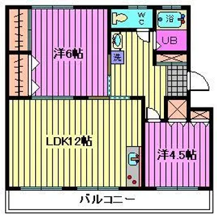 大宮指扇住宅5号棟【5階】の間取り