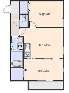 フォレストプラム【1階】の間取り