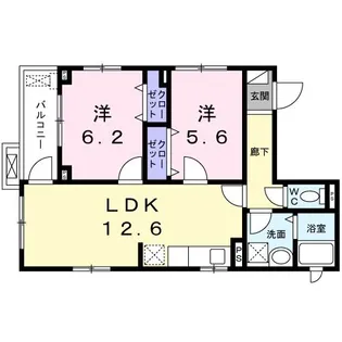 ソレイユ深沢【3階】の間取り