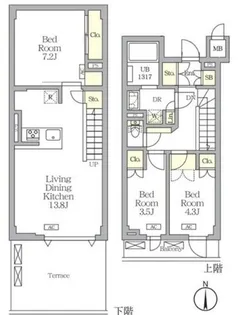3LDKの間取り画像