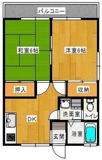 サンパレス【2階】の間取り