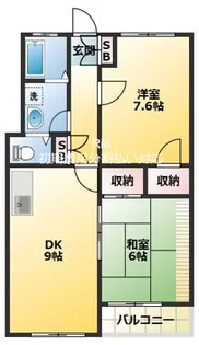 ヴィラ赤津【3階】の間取り