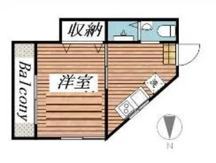 三軒茶屋マンション【3階】の間取り