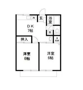 メゾンダジュール5番館【1階】の間取り