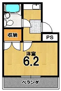 カーサ近衛【3階】の間取り