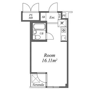 ユーコート高田馬場【2階】の間取り
