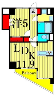 クレール小石川【4階】の間取り