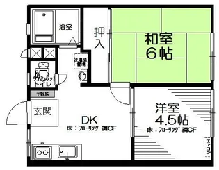 アカギハイツ【2階】の間取り