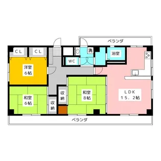 スズキマンション【5階】の間取り