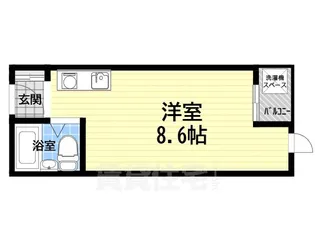 アクセスコート箕面【1階】の間取り