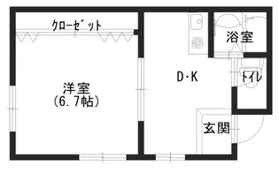 大阪府吹田市昭和町【マンション】の間取り