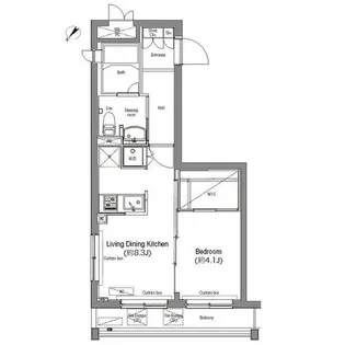 東京都港区麻布台3【マンション】の間取り
