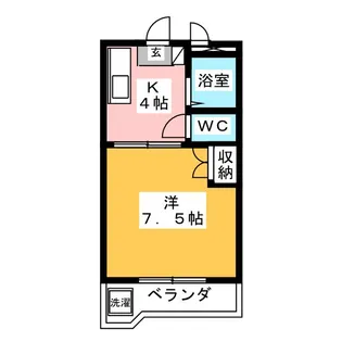 ジュネスサクラ【1階】の間取り