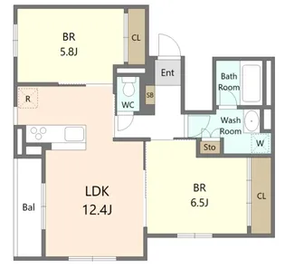 Le Sereno【2階】の間取り