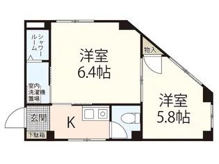 ラビングビル【2階】の間取り