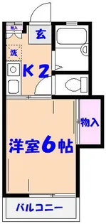 メイフィールドハイツ【1階】の間取り