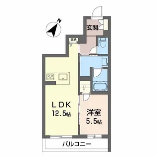シャーメゾンポポ【2階】の間取り