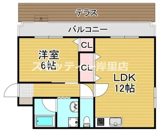 アネックス住之江【1階】の間取り