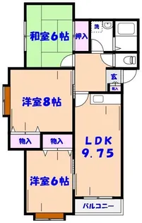 サニーハイム【2階】の間取り