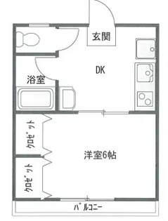 バーデンメモリアル市川【3階】の間取り