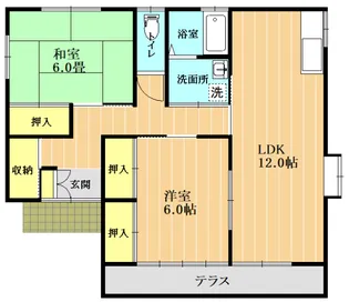 熊本県熊本市中央区萩原町【一戸建】の間取り