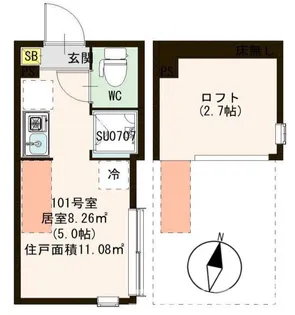 ハーモニーテラス神谷IV【1階】の間取り