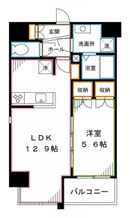 リベラーレ中野【9階】の間取り