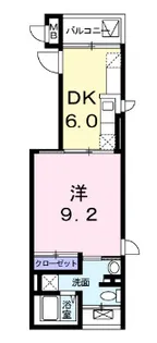 プラシード戸越【2階】の間取り
