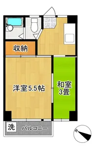 林マンション【2階】の間取り