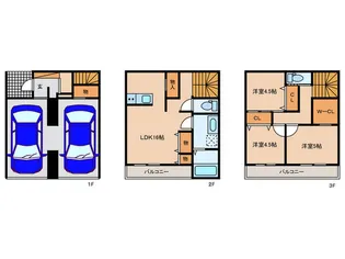 愛知県名古屋市北区西味鋺1【一戸建】の間取り
