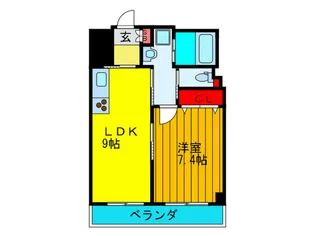 サンリスタ守口【5階】の間取り