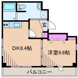神奈川県川崎市中原区木月1【マンション】の間取り