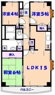 リヴェール南八幡【4階】の間取り