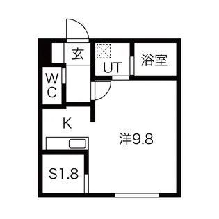 グローリア南10条【1階】の間取り