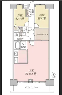 シティハイツ松戸【7階】の間取り