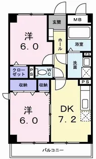 高知県高知市一宮東町1【マンション】の間取り