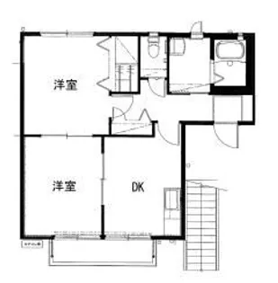 パーシモンハイツII【1階】の間取り