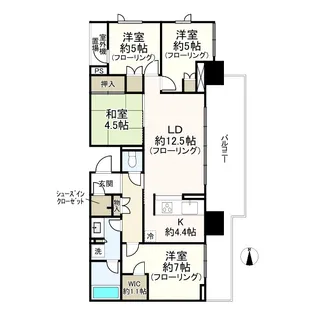 グランドメゾン東伏見【3階】の間取り