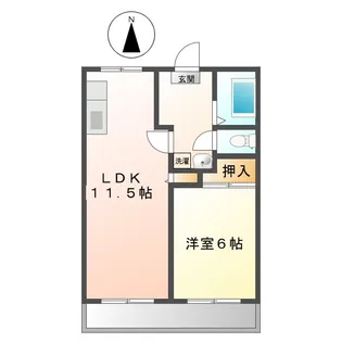 コンフォール鼓ヶ浦 A【2階】の間取り