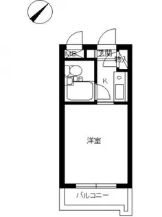 スカイコート洗足池【2階】の間取り