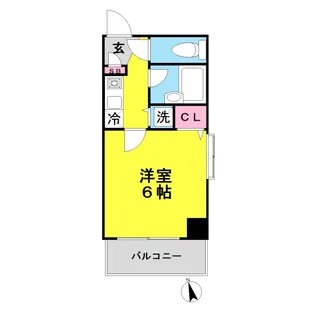 アクティブミレニアム江戸川橋【6階】の間取り