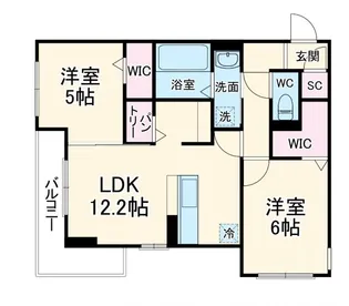グラシューズ【1階】の間取り